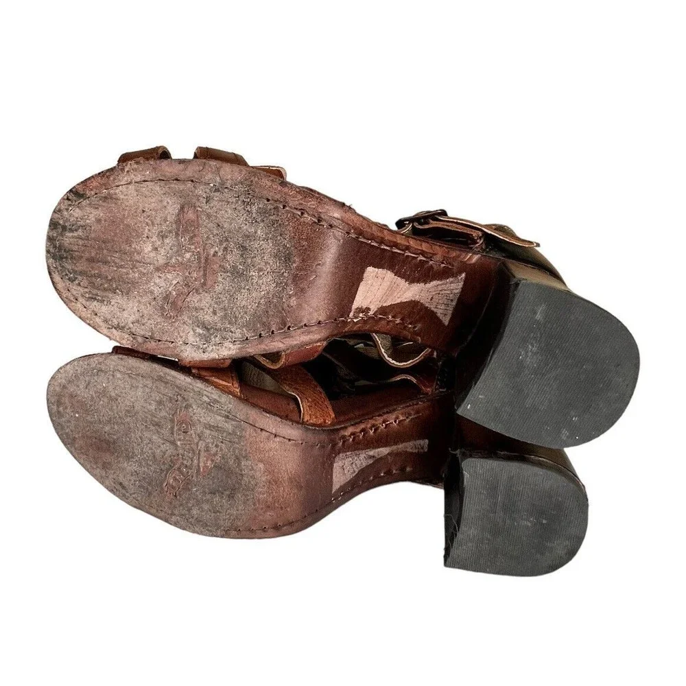 FREEBIRD‎ BY STEVEN Zeus Sandal’s Cognac Women’s Size 9